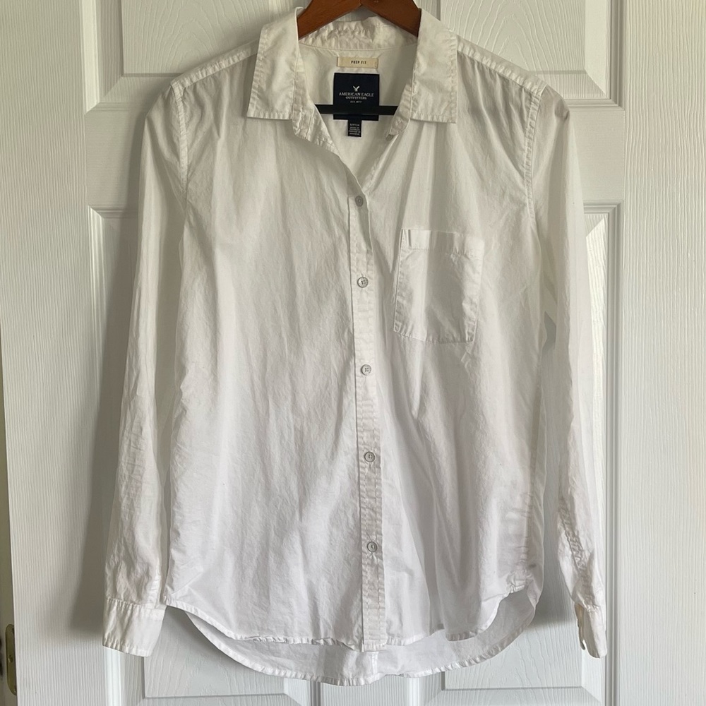 White button down